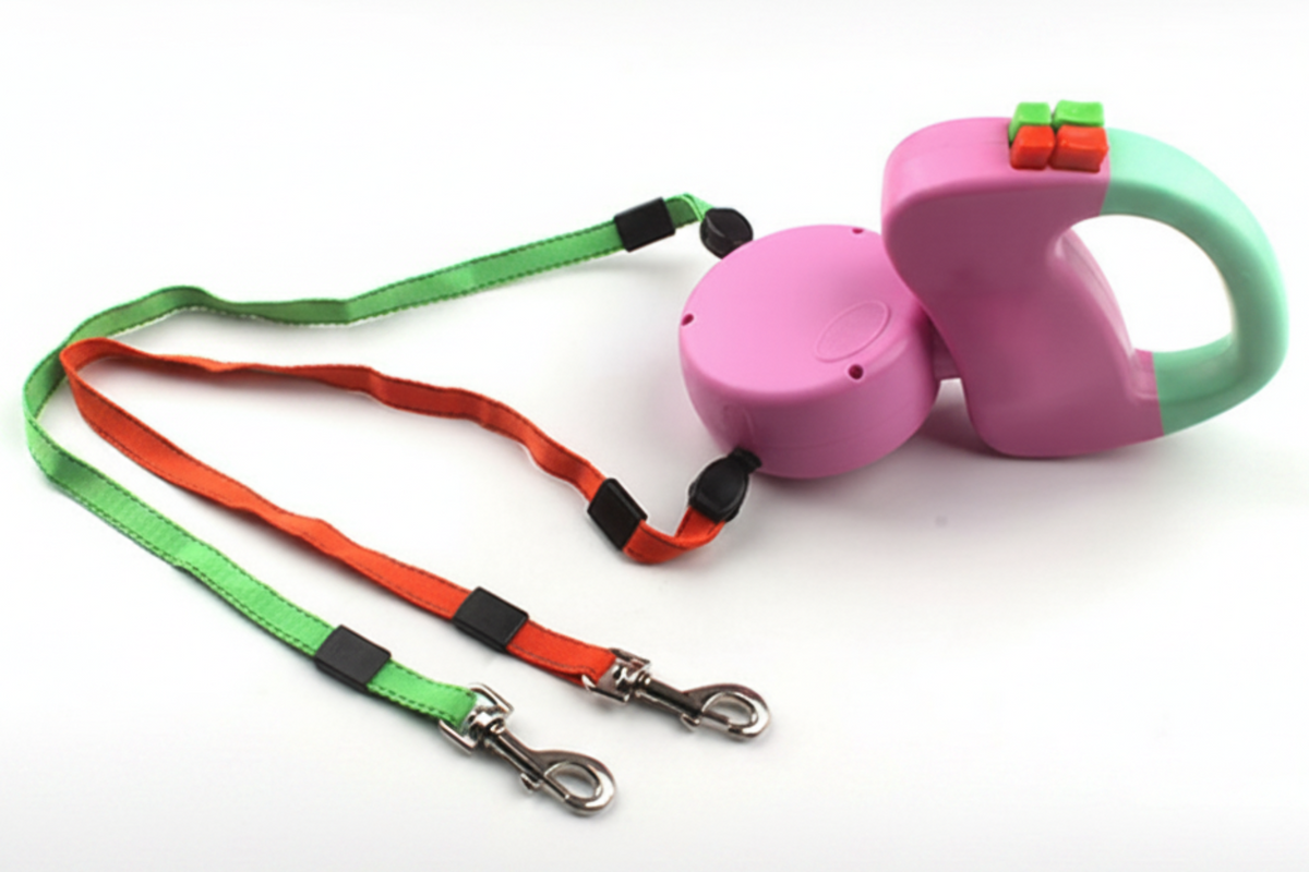 Dual Retractable Double Head Dog Leash No Tangle - Best Buddy Store