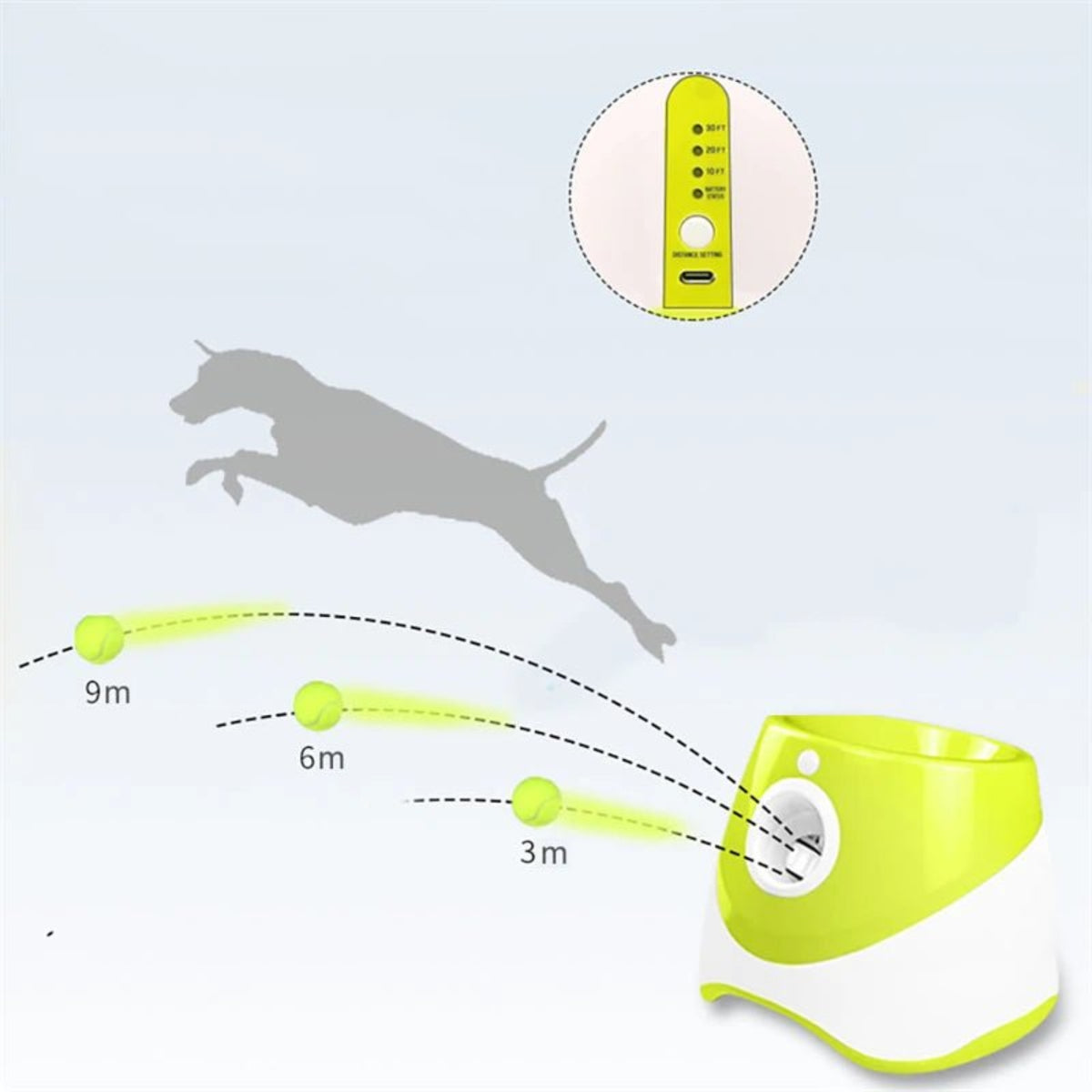Automatic Dog Tennis Launcher – Interactive & Rechargeable Toy - Best Buddy Store