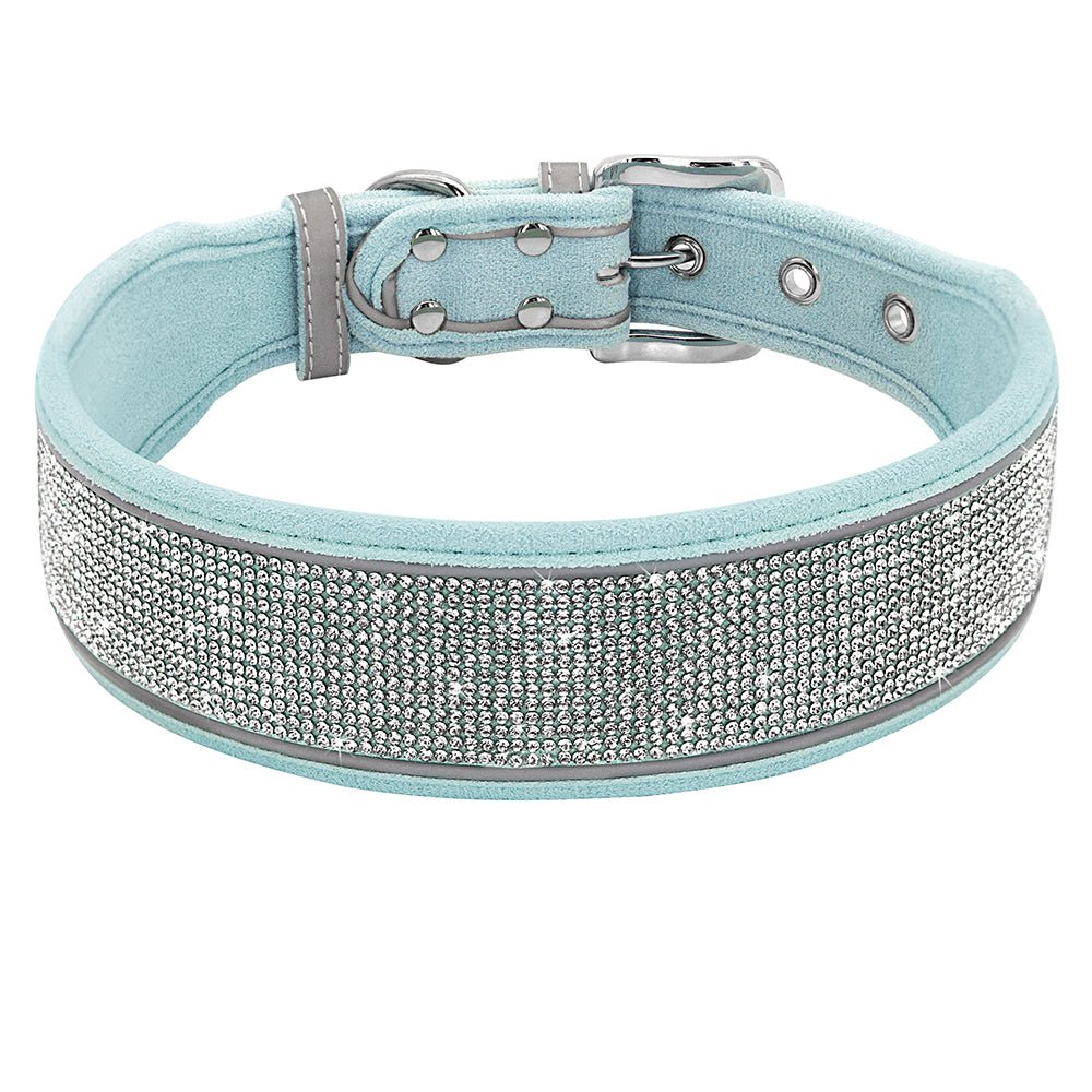 Crystal Reflective Rhinestone Bling Dog Collar - Best Buddy Store