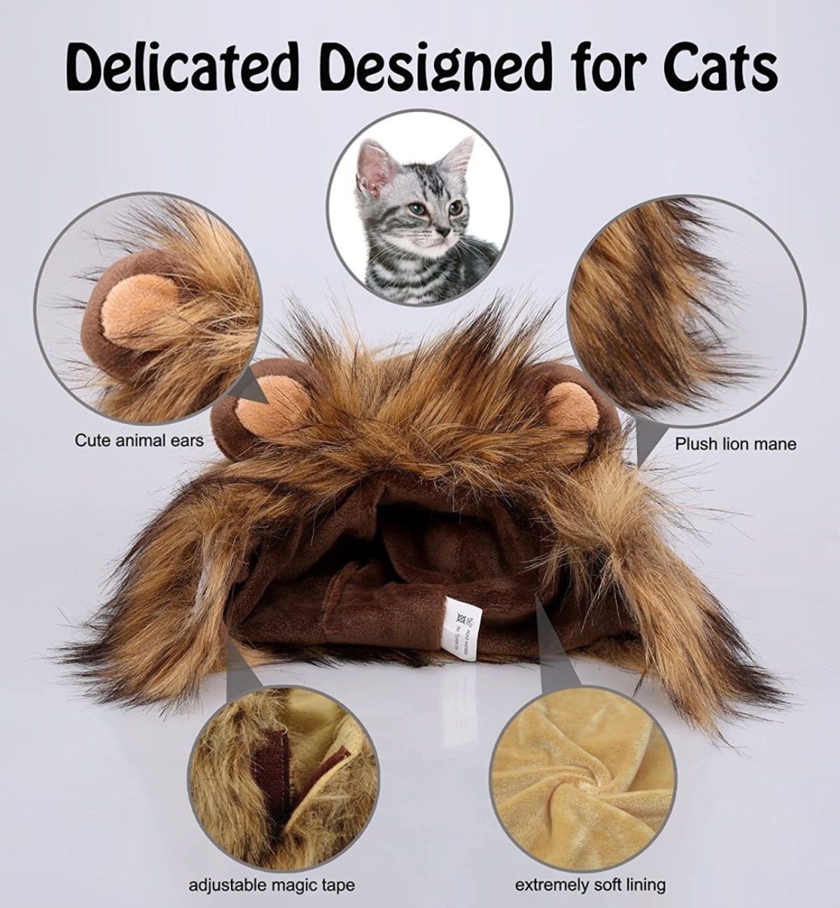 Lion Mane Costume for Cat - Best Buddy Store