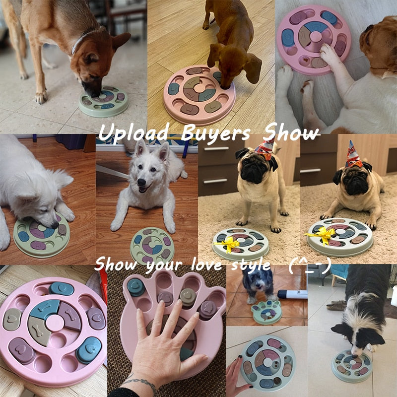 Dog Puzzle Toys Slow Feeder Interactive Increase Puppy IQ Food Dispenser Slowly Eating NonSlip Bowl Pet Cat Dogs Training Game - BestBuddyStore