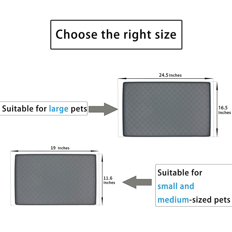 Waterproof Pet Food Mat For Pet Feeding Bowls - BestBuddyStore