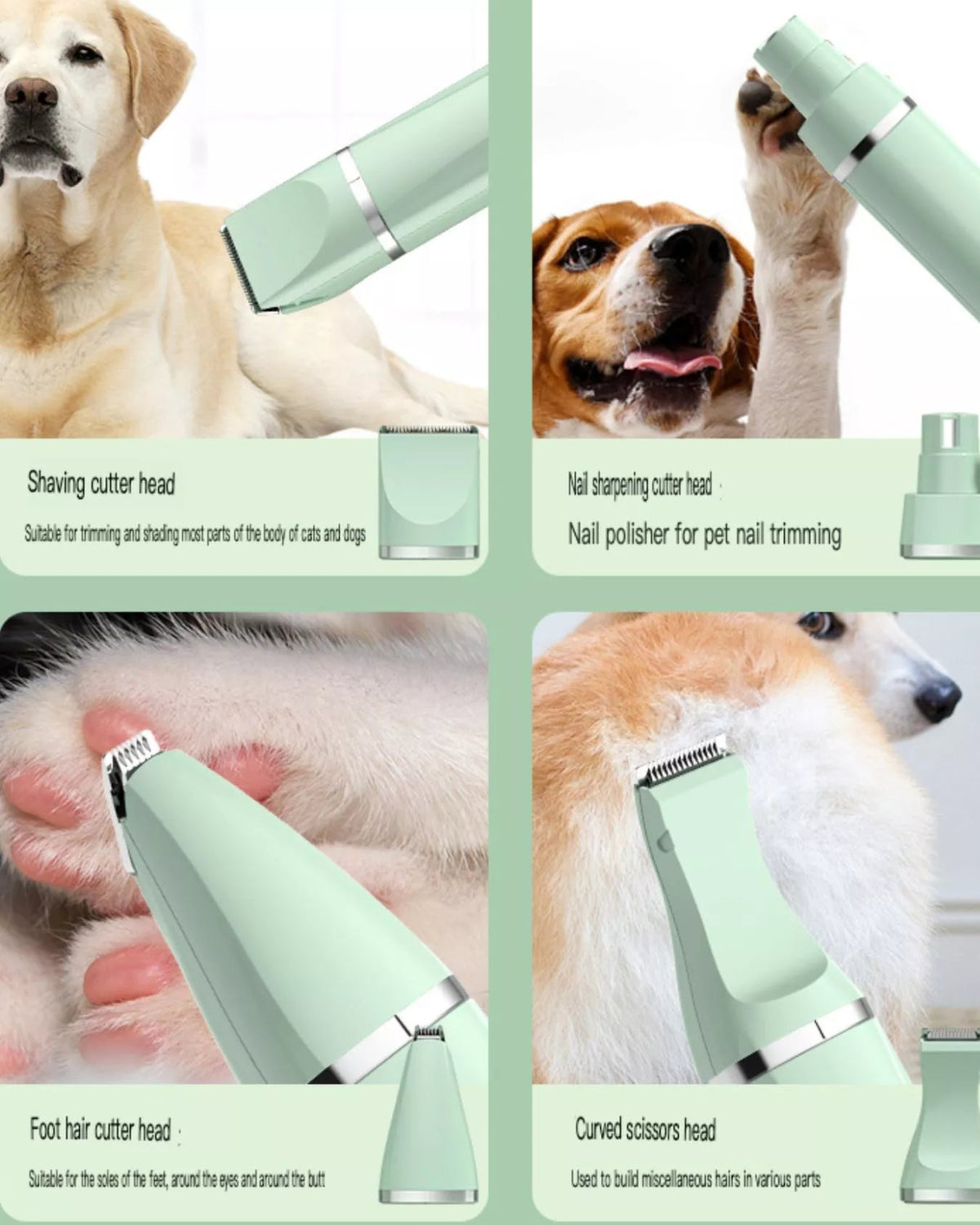 4-in-1 Electric Pet Grooming Kit