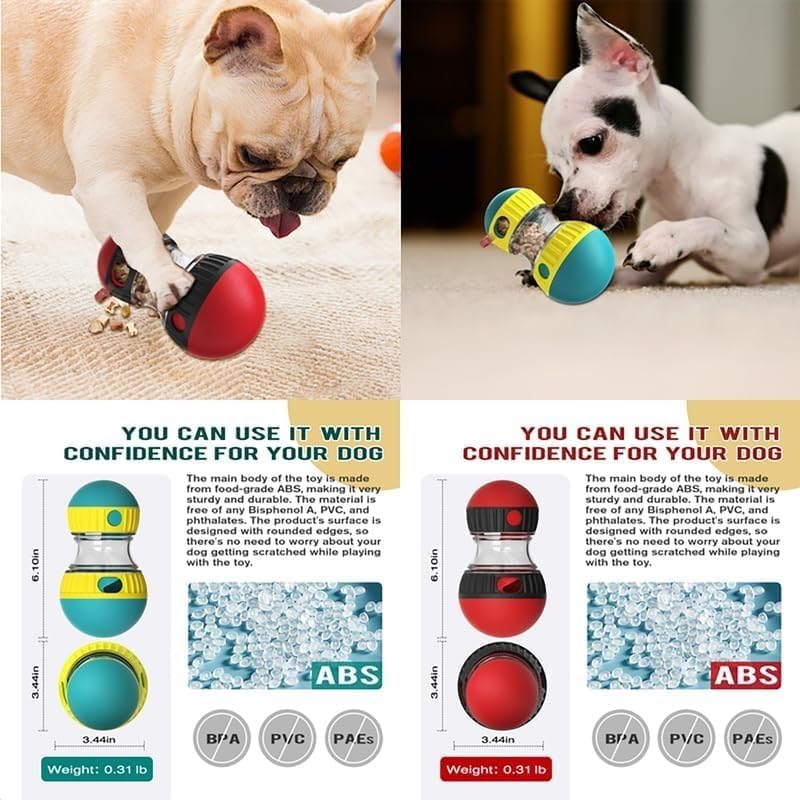 Interactive Dog Toy – Elliptical Track with Leaky Food