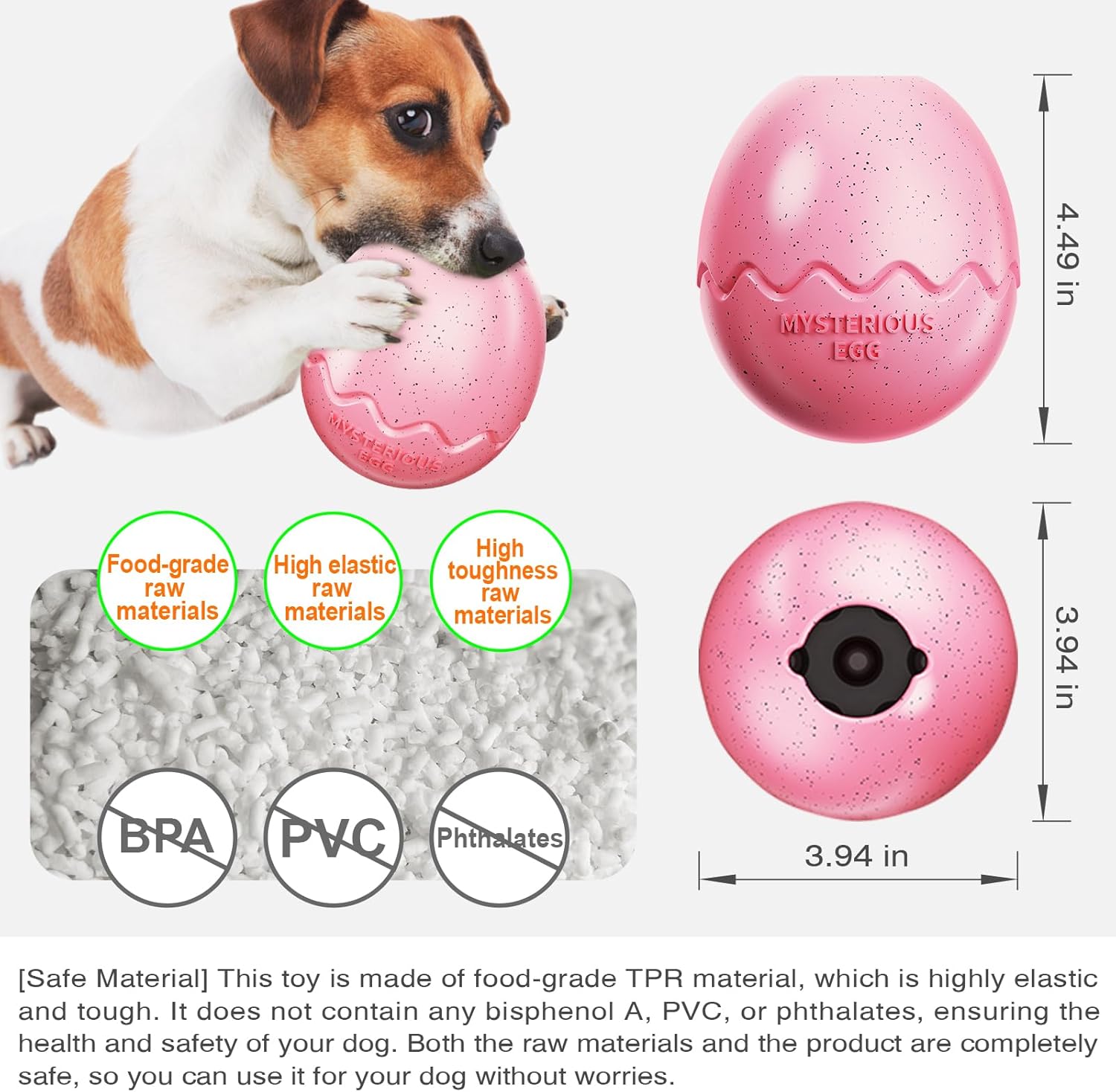 Dog Food Chew Leak Ball – Freeze Fillable Treat & Anxiety Reliever