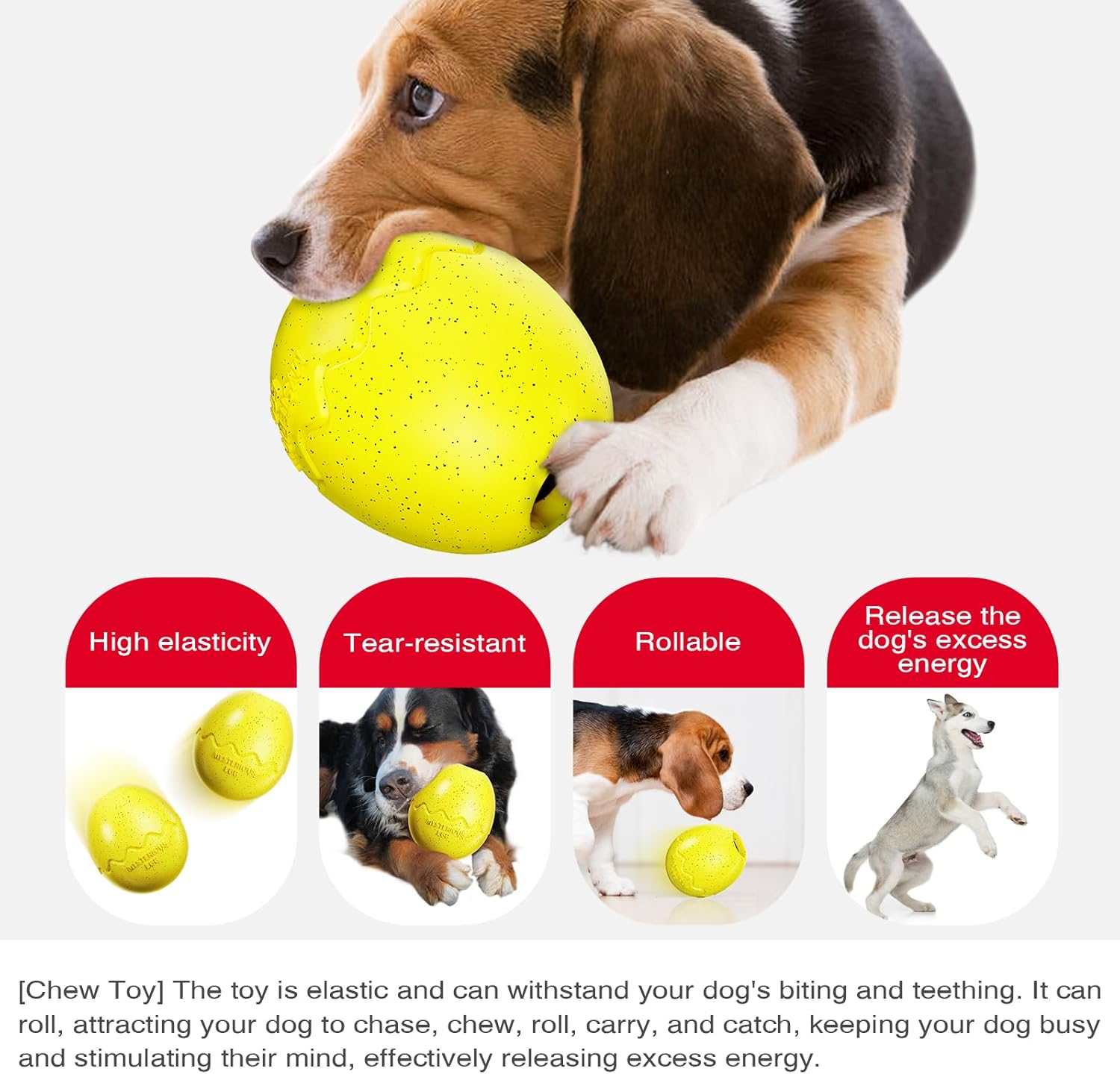 Dog Food Chew Leak Ball – Freeze Fillable Treat & Anxiety Reliever