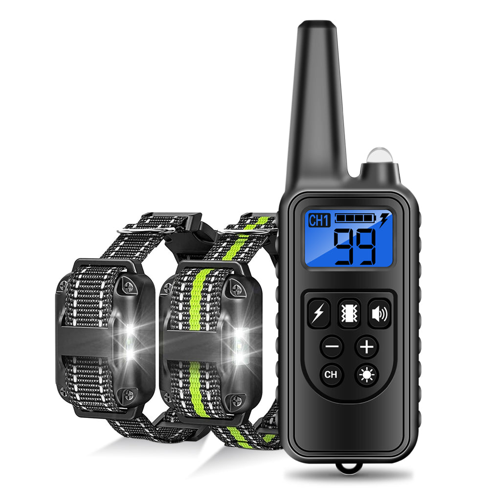 800 yd Remote Rechargeable Waterproof Stop Barking Dog Training Collar - Best Buddy