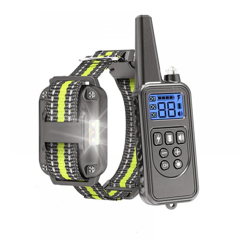 800 yd Remote Rechargeable Waterproof Stop Barking Dog Training Collar - Best Buddy