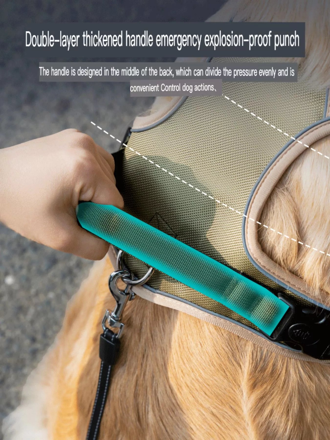 Adjustable Reflective Dog Harness – No-Pull