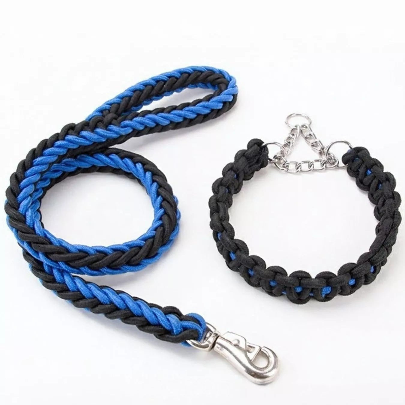 Braided Rope Dog Leash with Metal Clasp