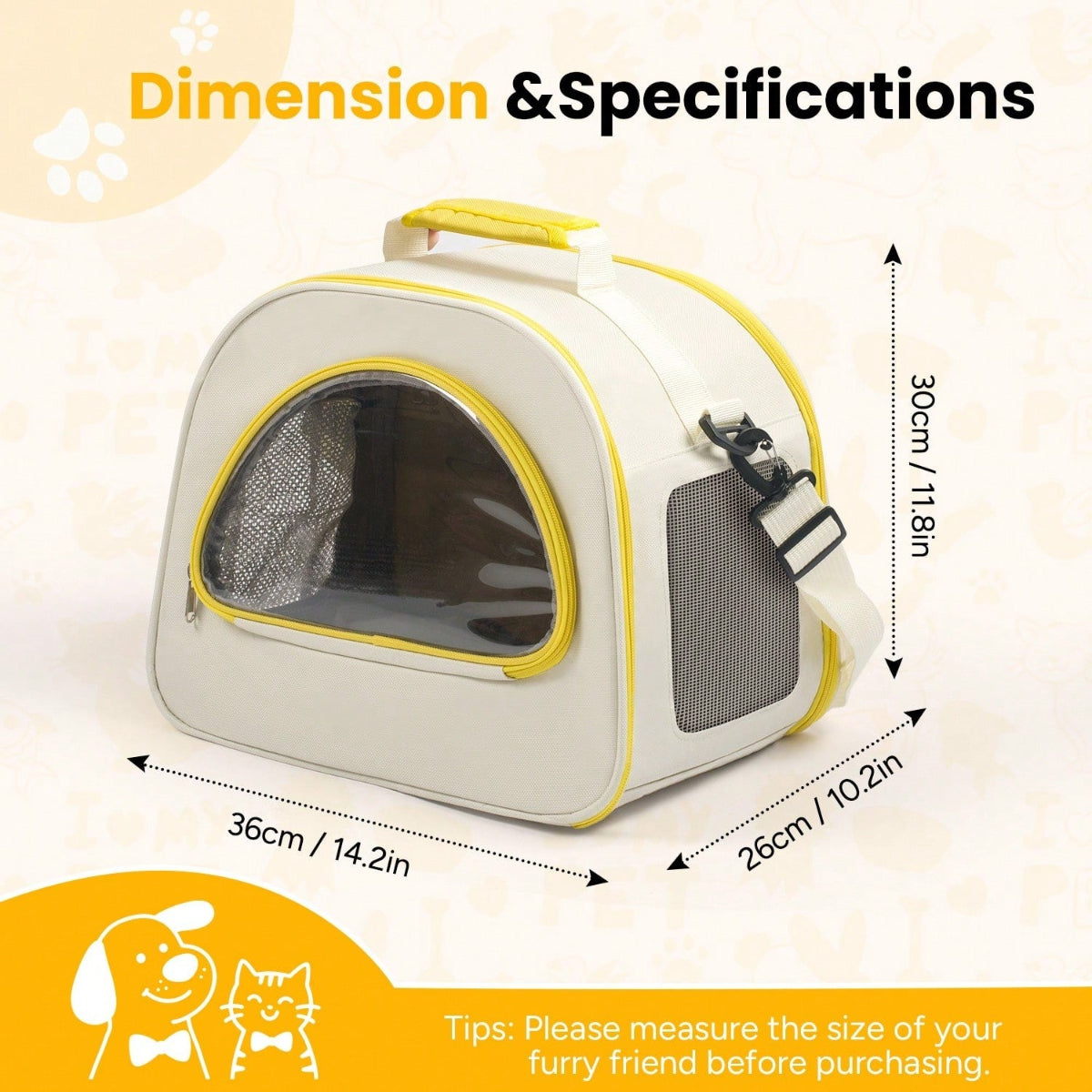 Breathable Pet Carrier Shoulder Bag
