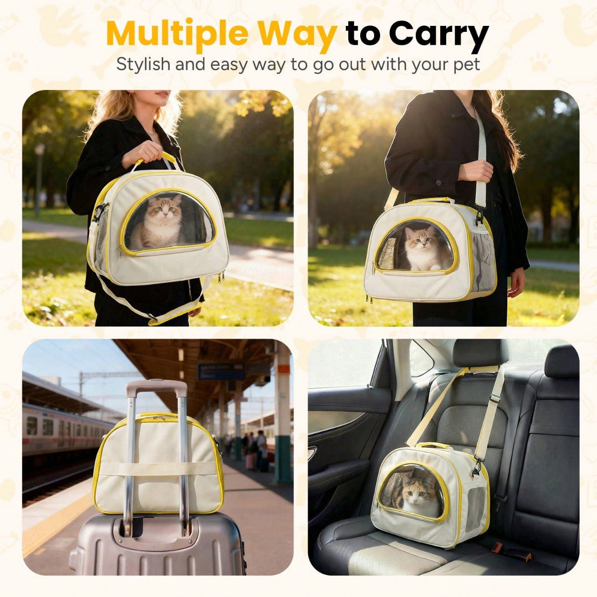 Breathable Pet Carrier Shoulder Bag