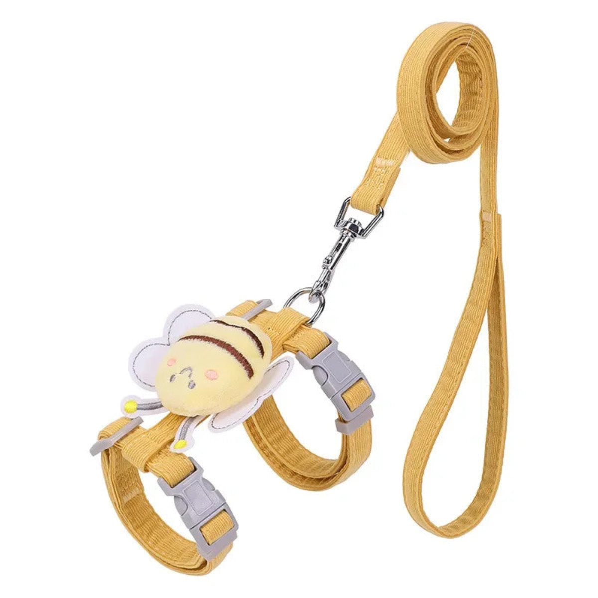 Cartoon Bee Cat Harness & Leash Set
