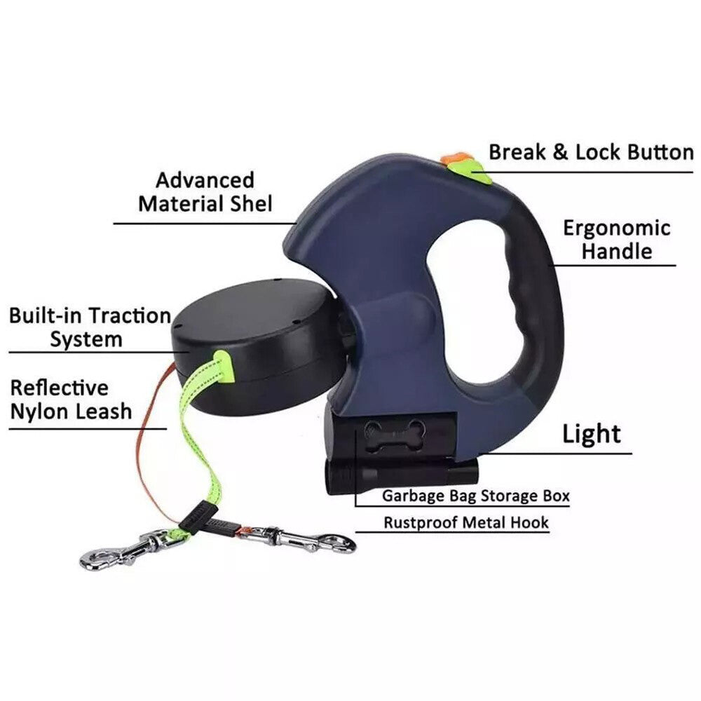 Dual Retractable Dog Leash