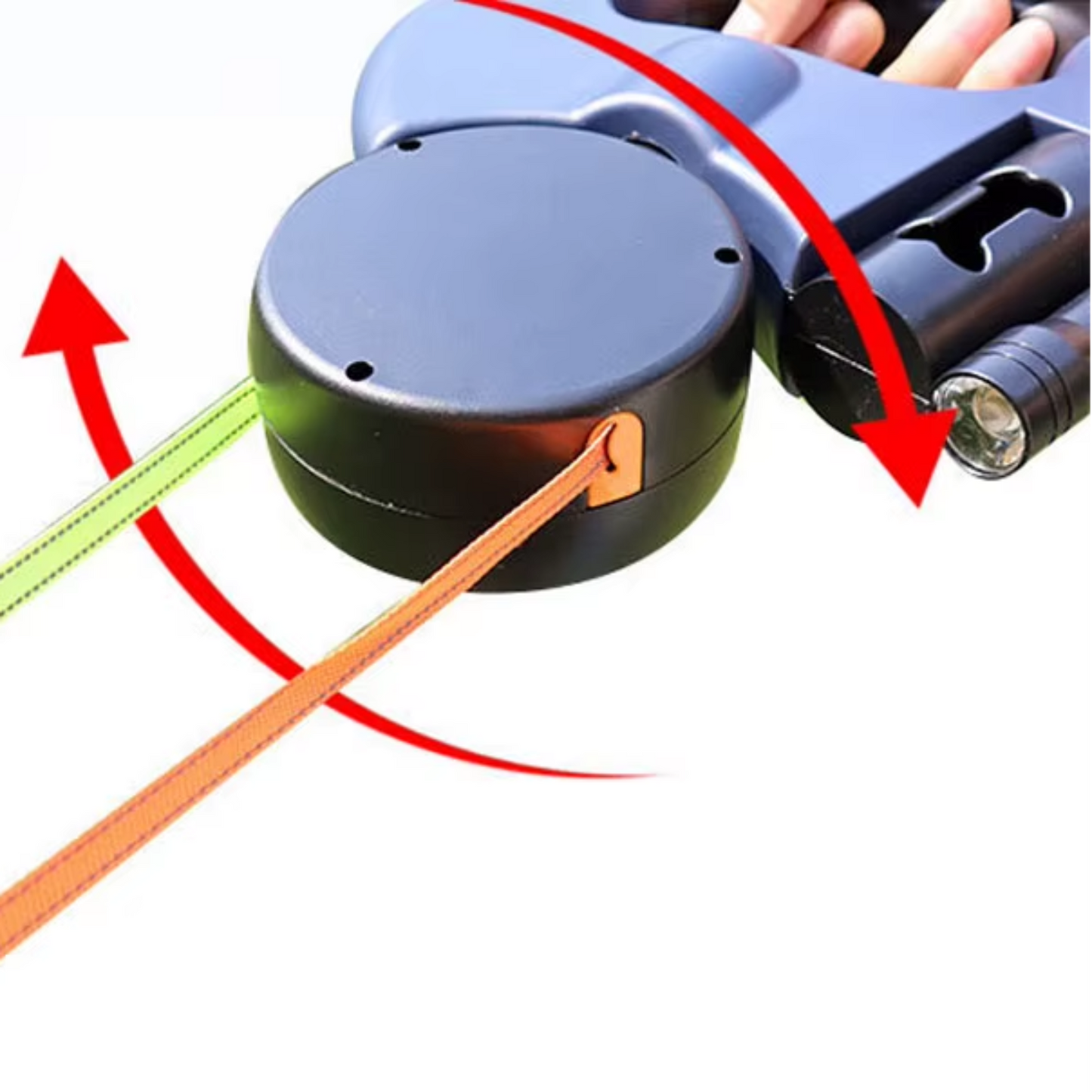Dual Retractable Dog Leash with Reflective Coupler