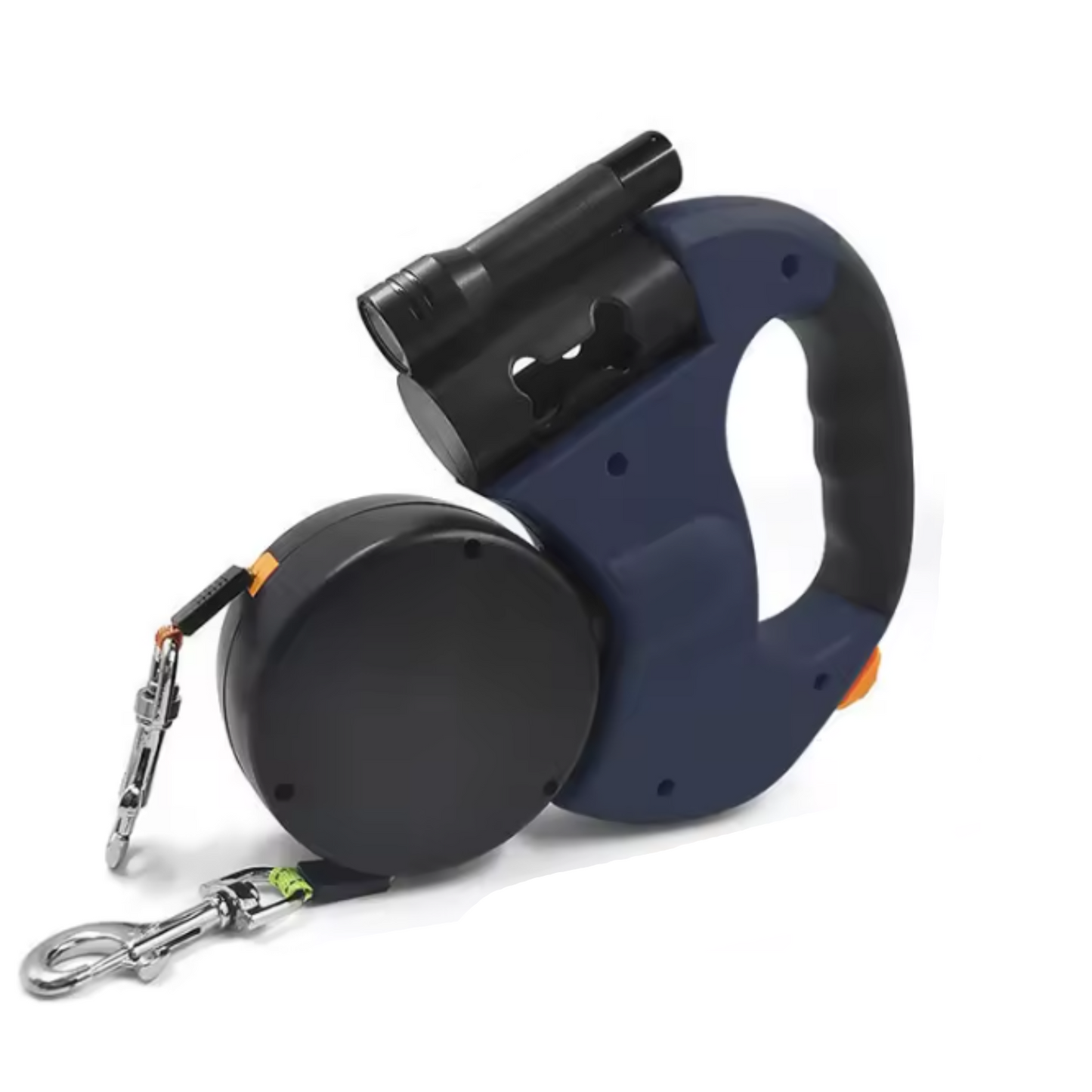 Dual Retractable Dog Leash with Reflective Coupler