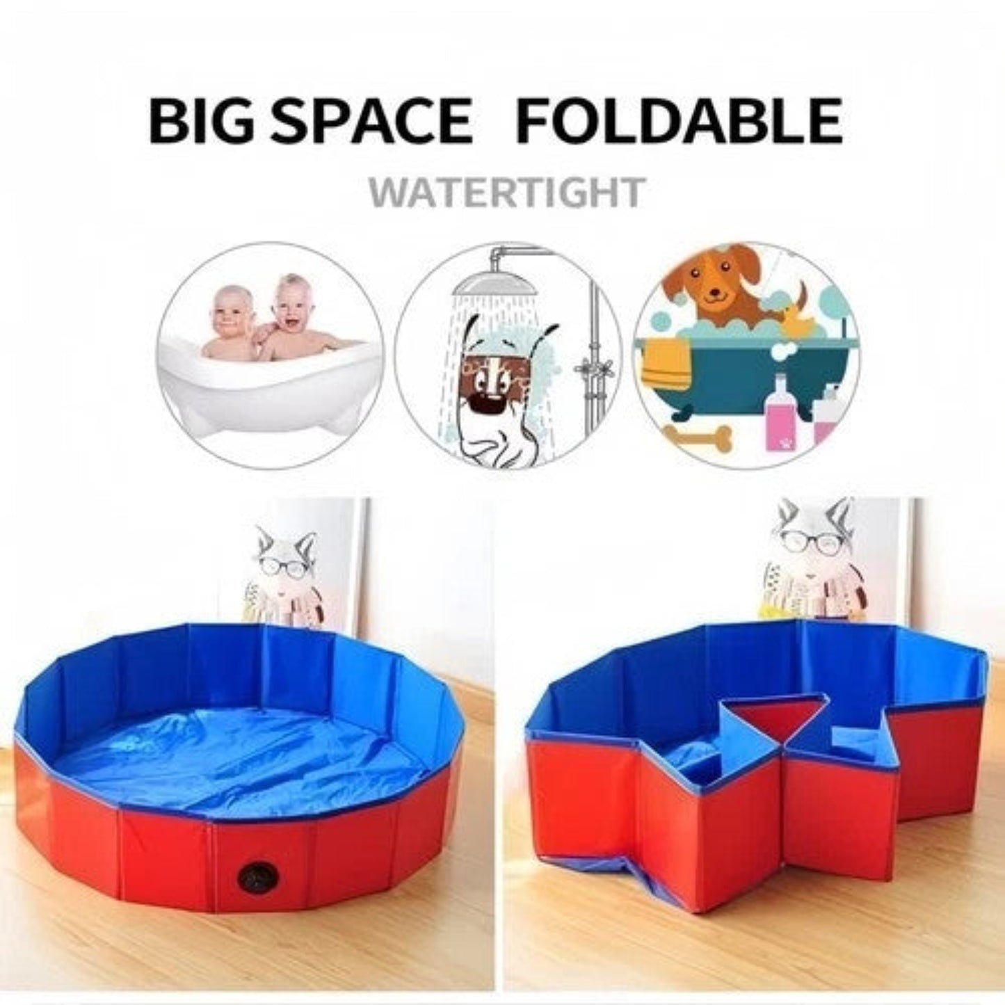 Foldable Pet Pool & Bathtub
