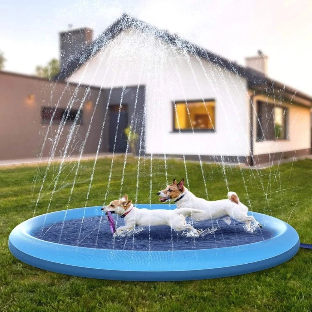 Pet Sprinkler Play Cooling Swimming Pool Inflatable Water Spray Tub Summer Cool Dog Bathtub