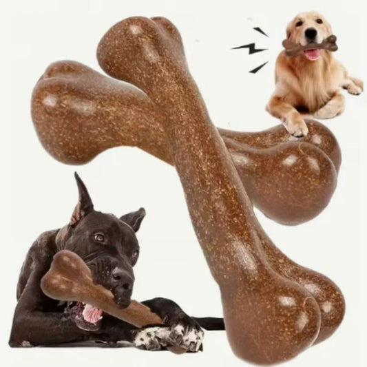 Natural Wood Dog Chew Bone Toy