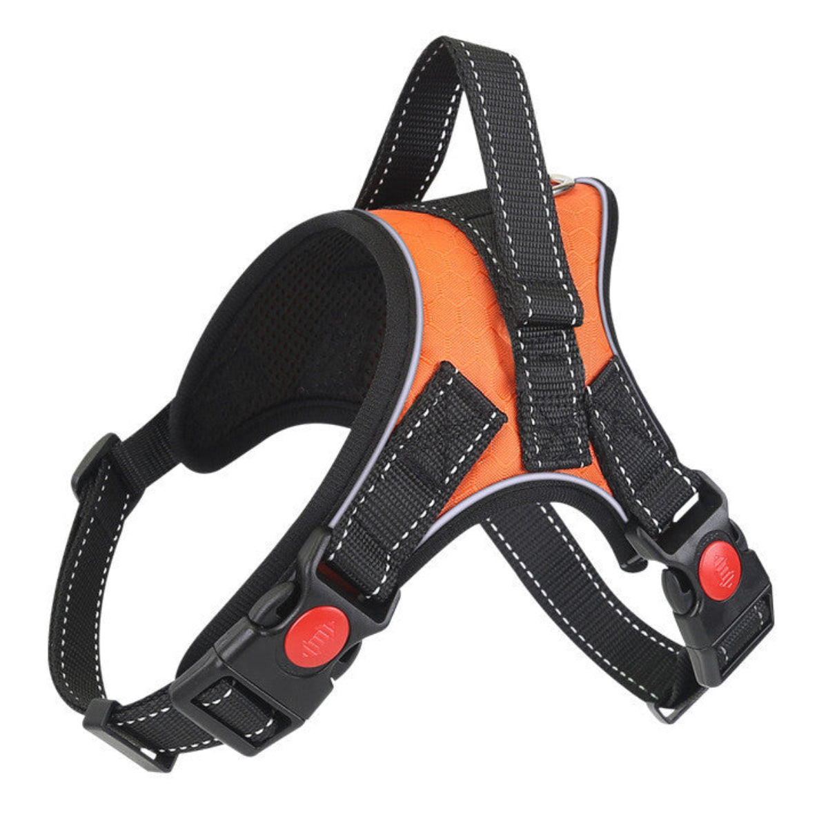 No-Pull Dog Harness - Padded Mesh Vest, Front & Back Clips, Reflective