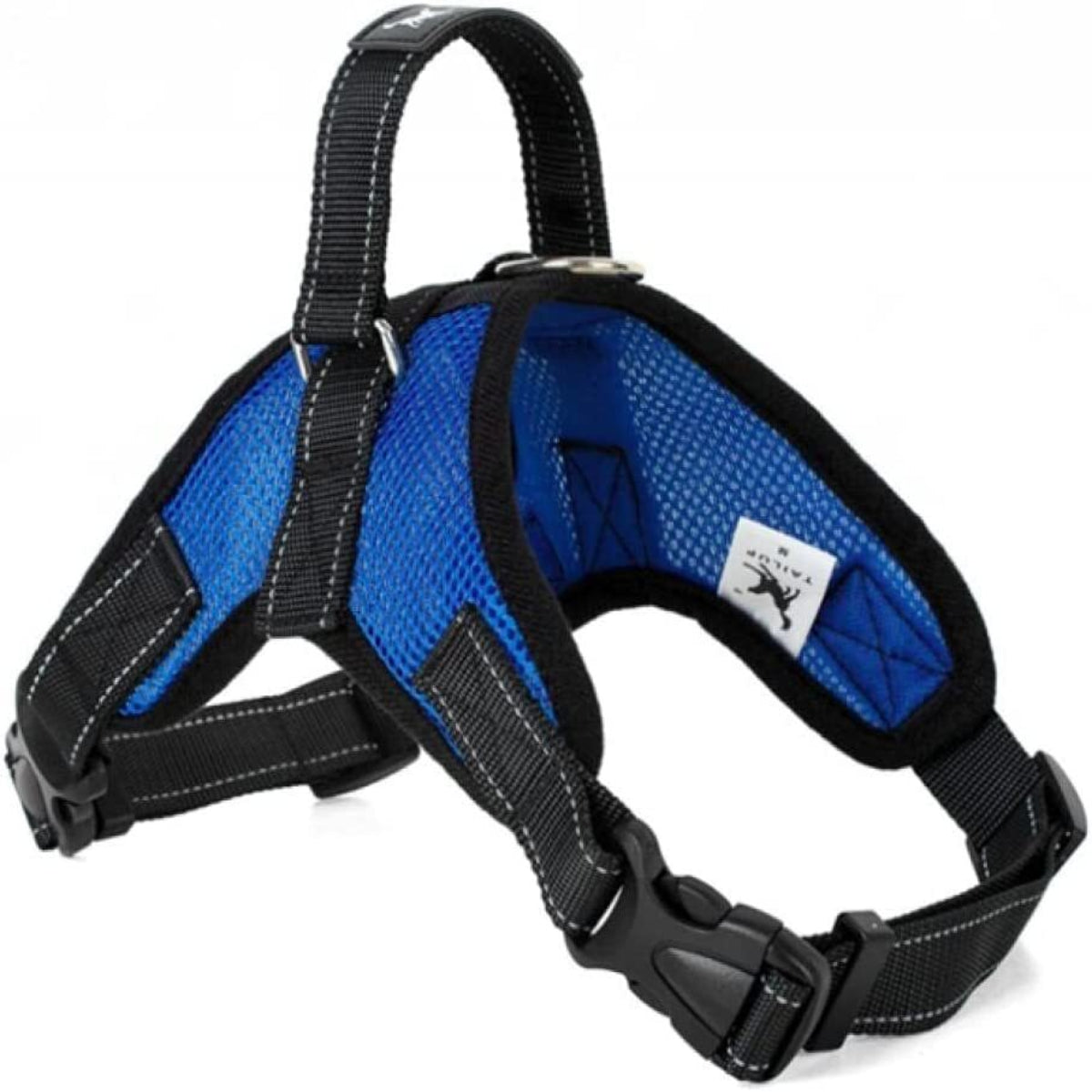 No-Pull Dog Harness - Padded Mesh Vest, Front & Back Clips, Reflective