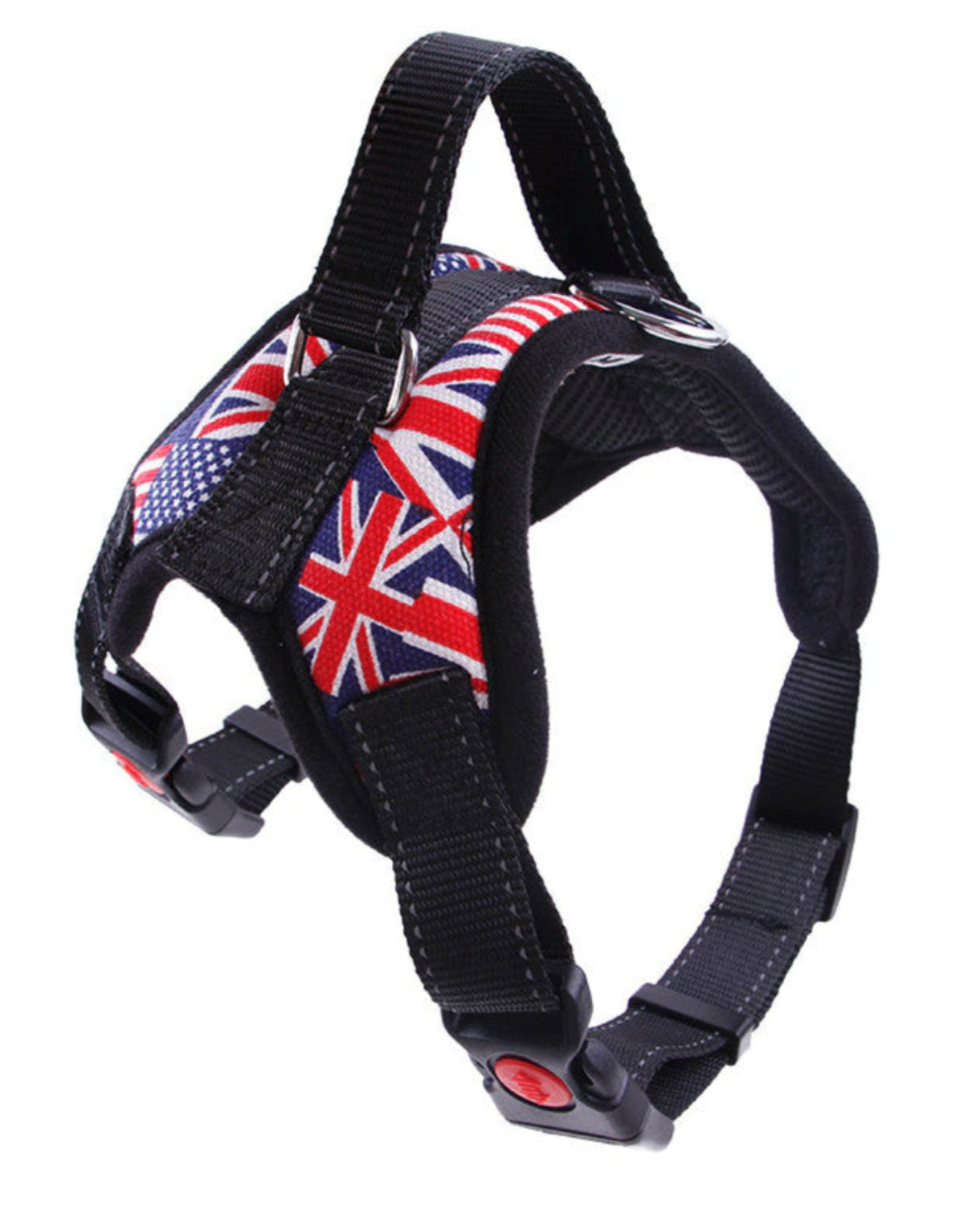 No-Pull Dog Harness - Padded Mesh Vest, Front & Back Clips, Reflective