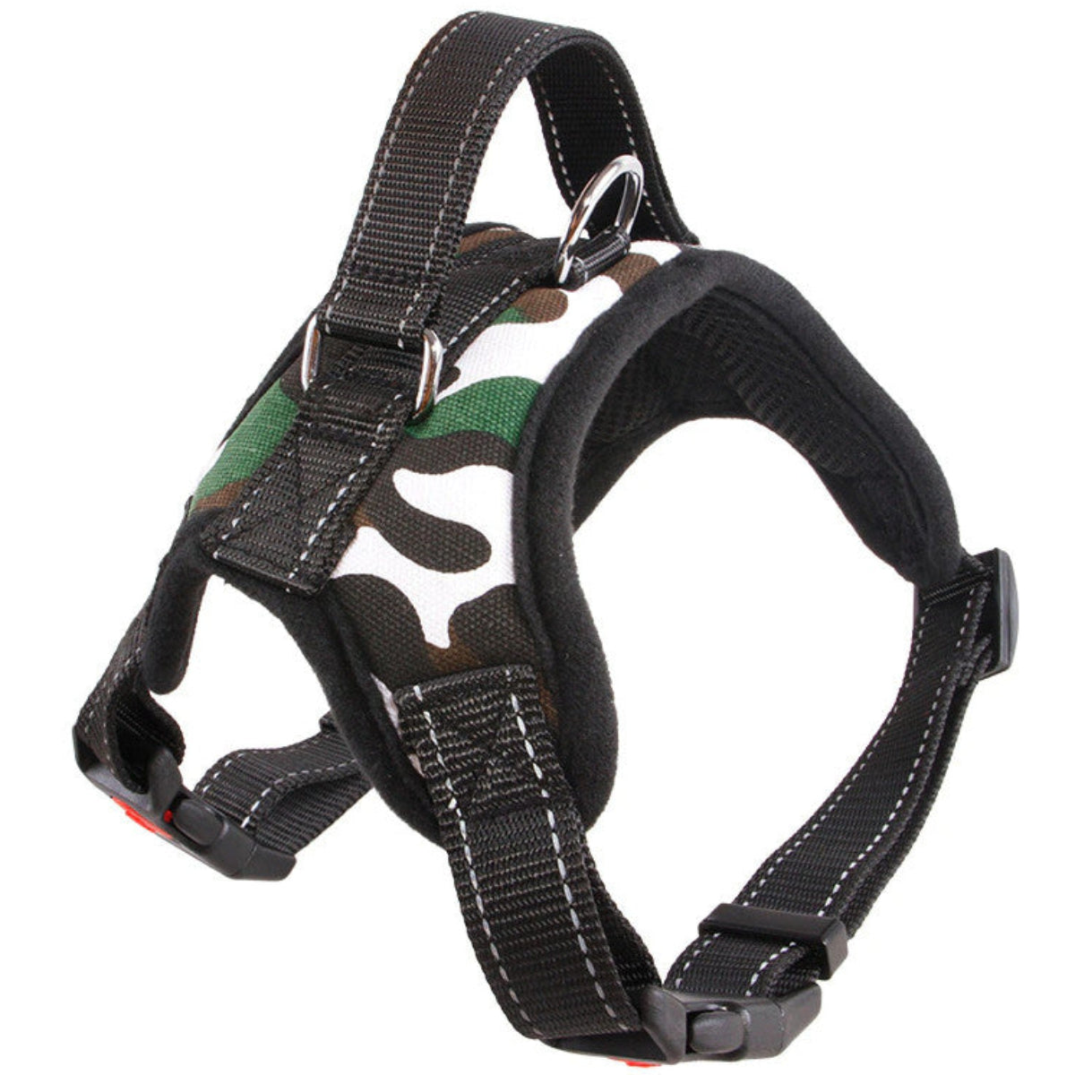 No-Pull Dog Harness - Padded Mesh Vest, Front & Back Clips, Reflective