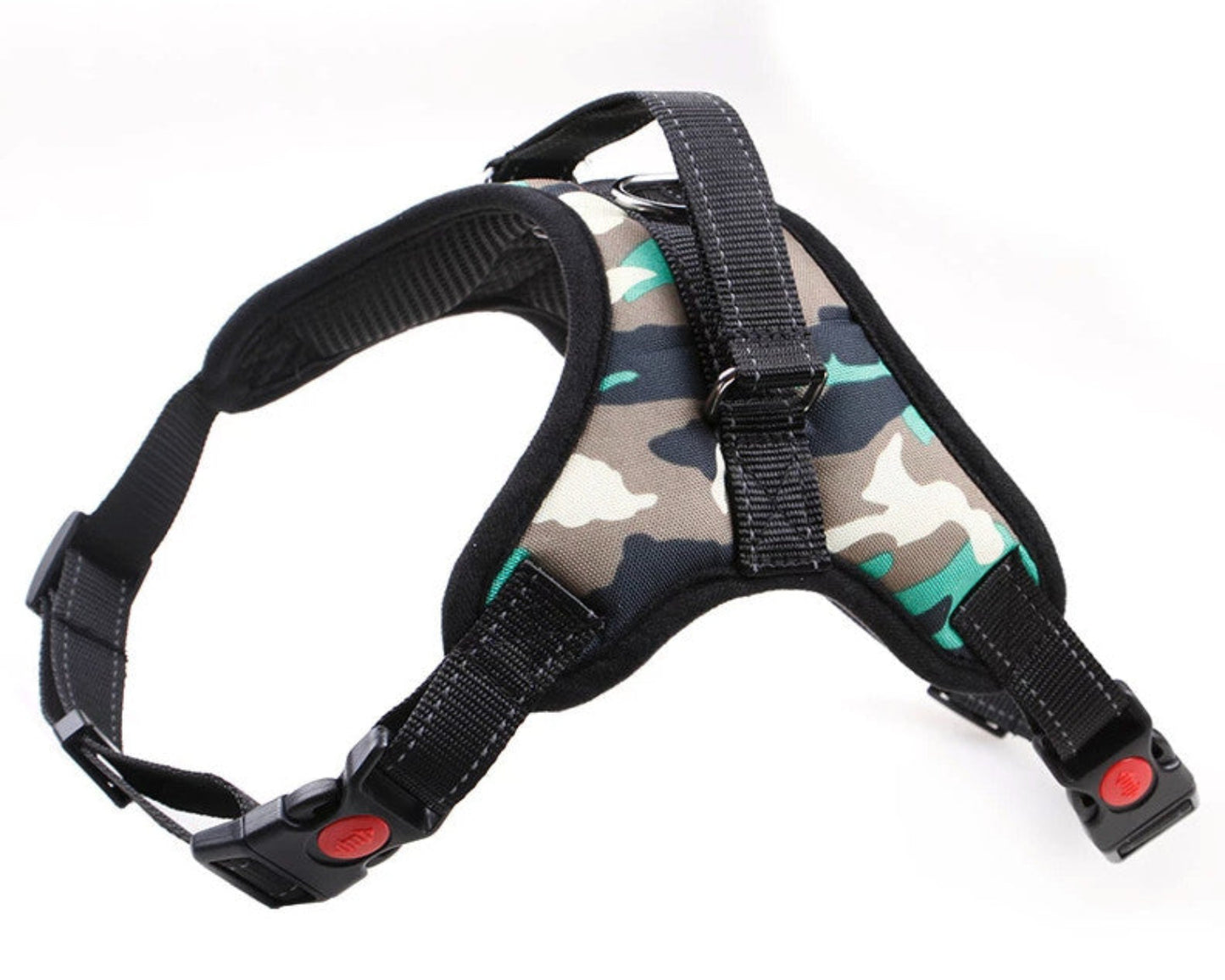 No-Pull Dog Harness - Padded Mesh Vest, Front & Back Clips, Reflective