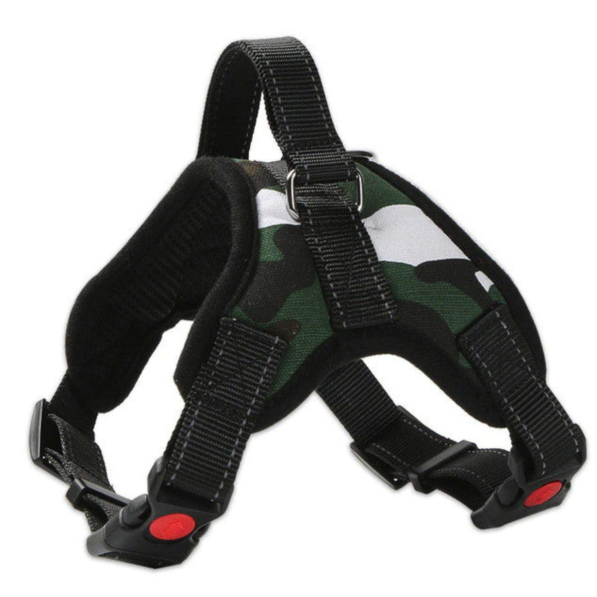 No-Pull Dog Harness - Padded Mesh Vest, Front & Back Clips, Reflective
