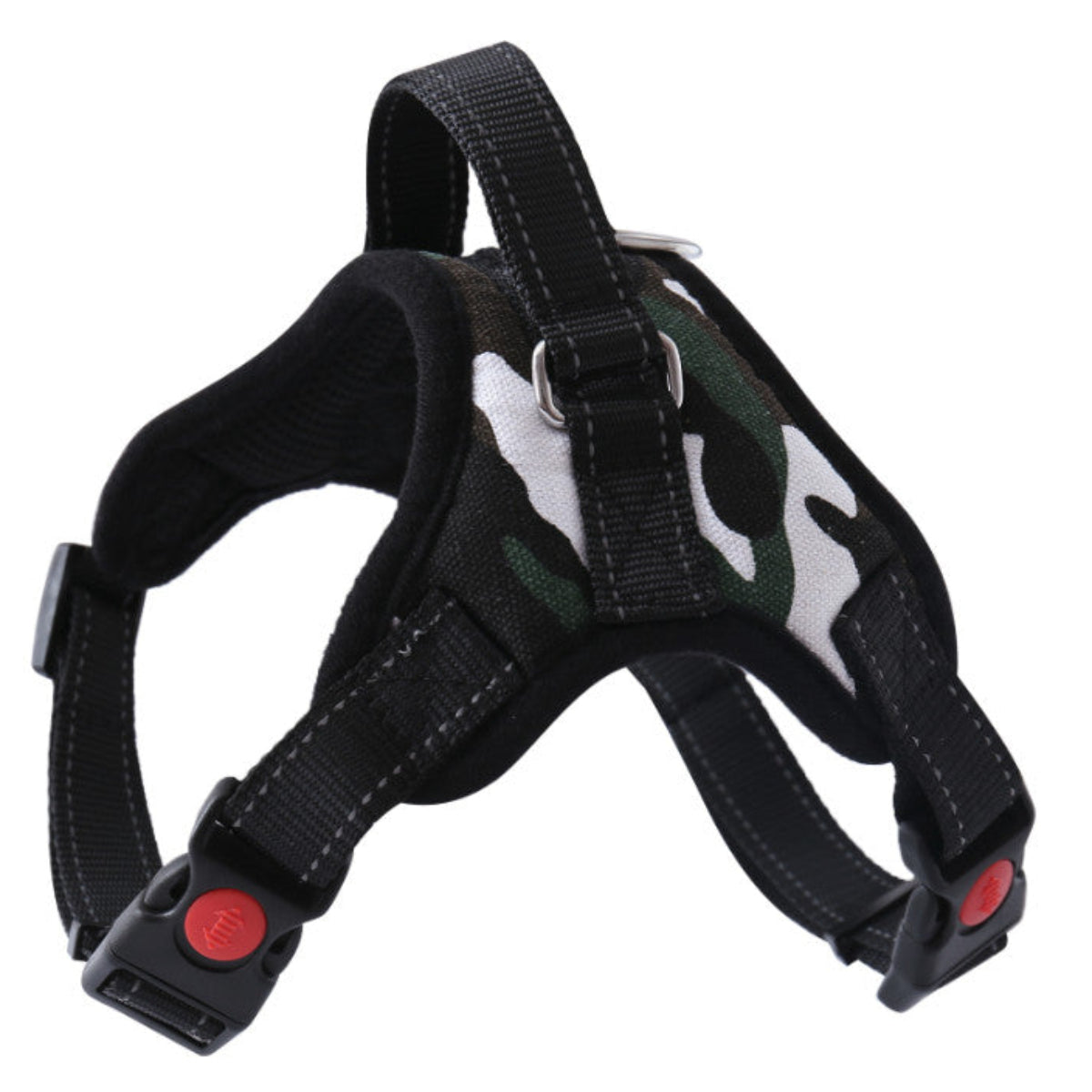 No-Pull Dog Harness - Padded Mesh Vest, Front & Back Clips, Reflective