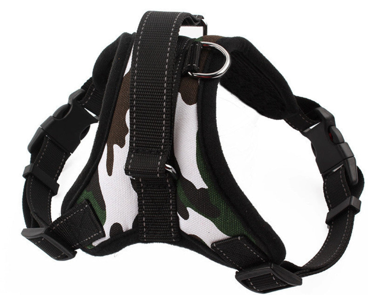 No-Pull Dog Harness - Padded Mesh Vest, Front & Back Clips, Reflective