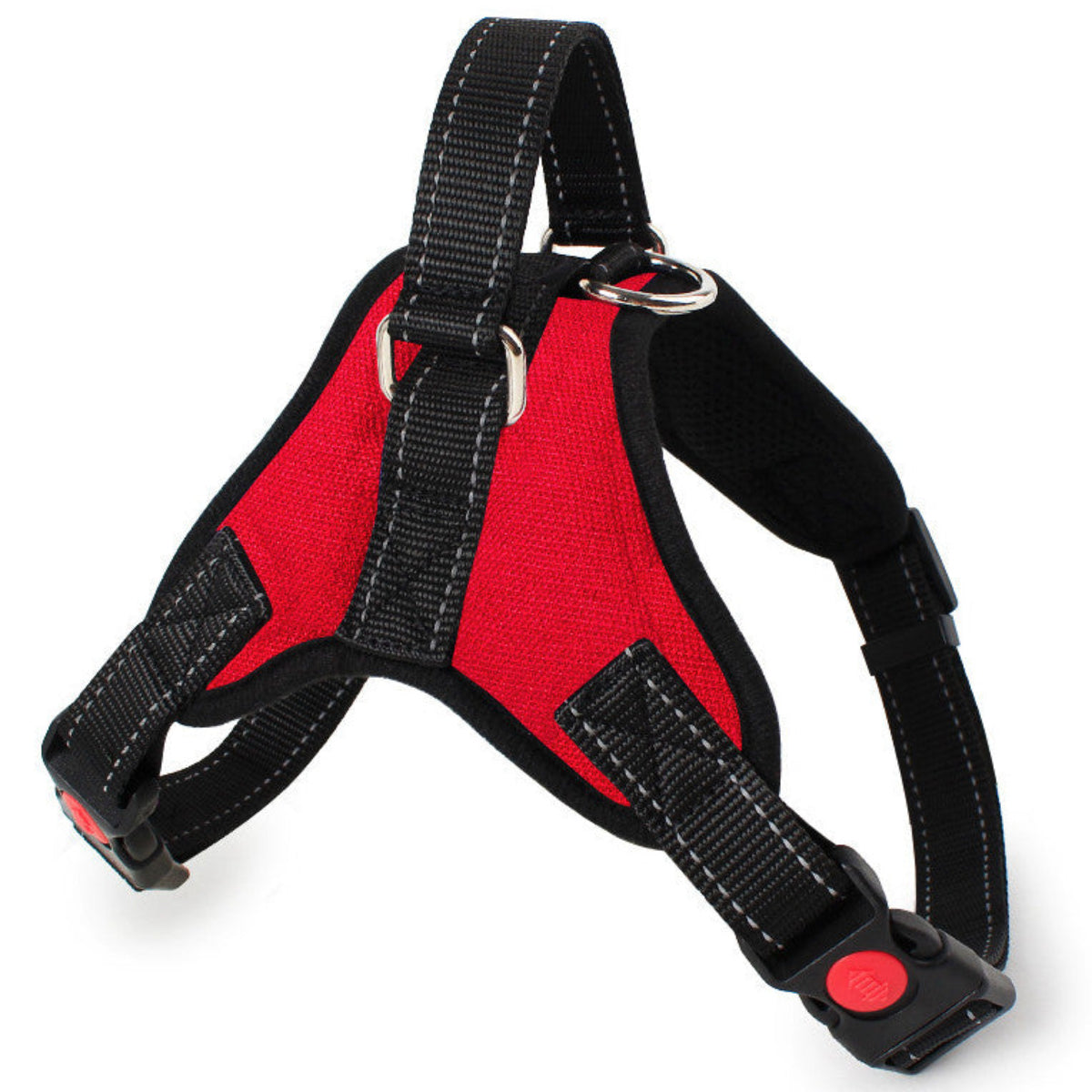 No-Pull Dog Harness - Padded Mesh Vest, Front & Back Clips, Reflective