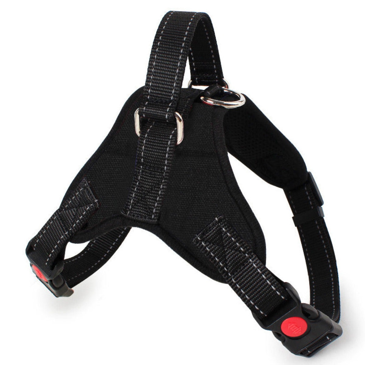No-Pull Dog Harness - Padded Mesh Vest, Front & Back Clips, Reflective