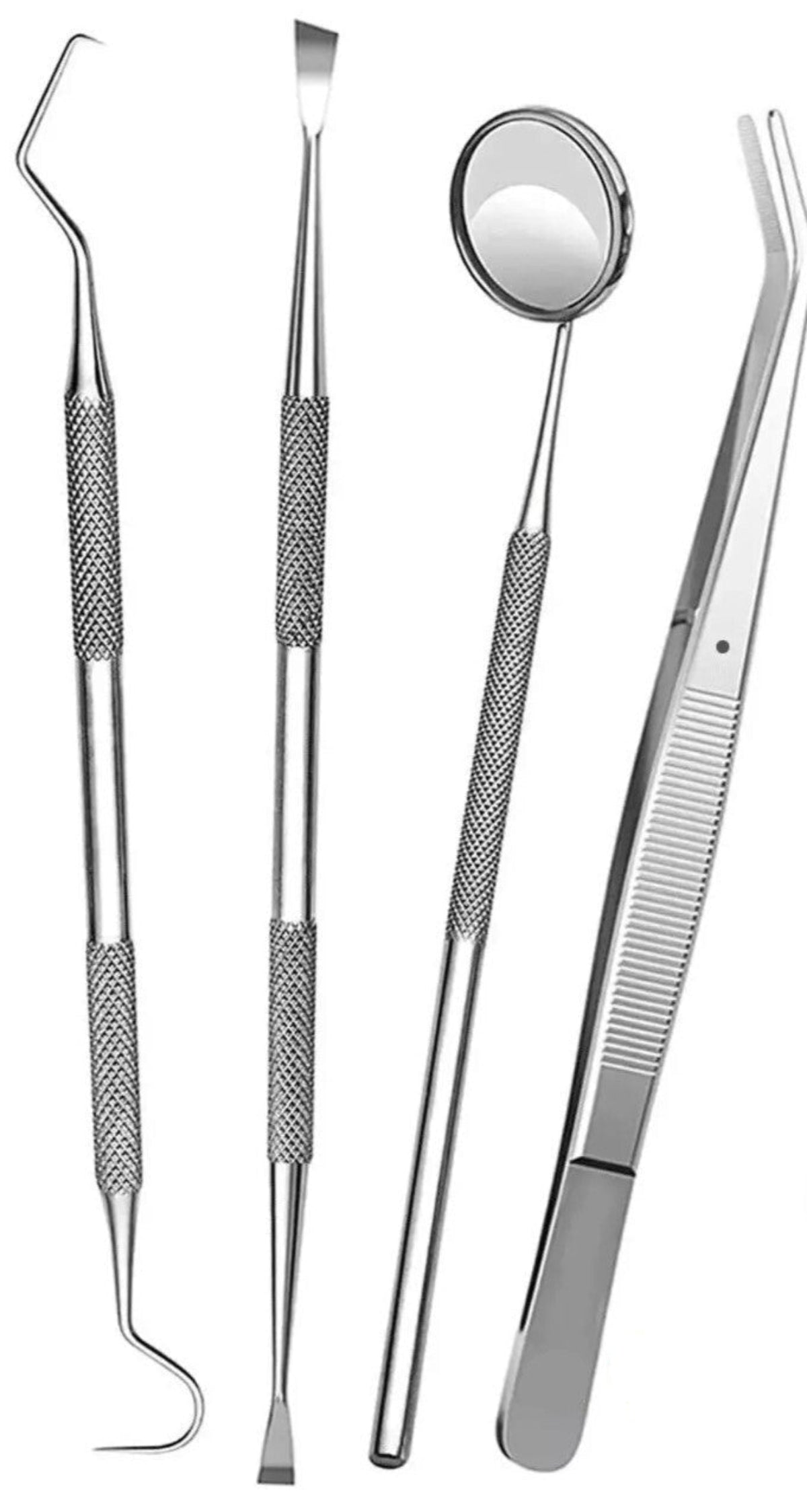 Pet Dental Cleaning Kit – 4-Piece Stainless Steel Tooth Scraper Set