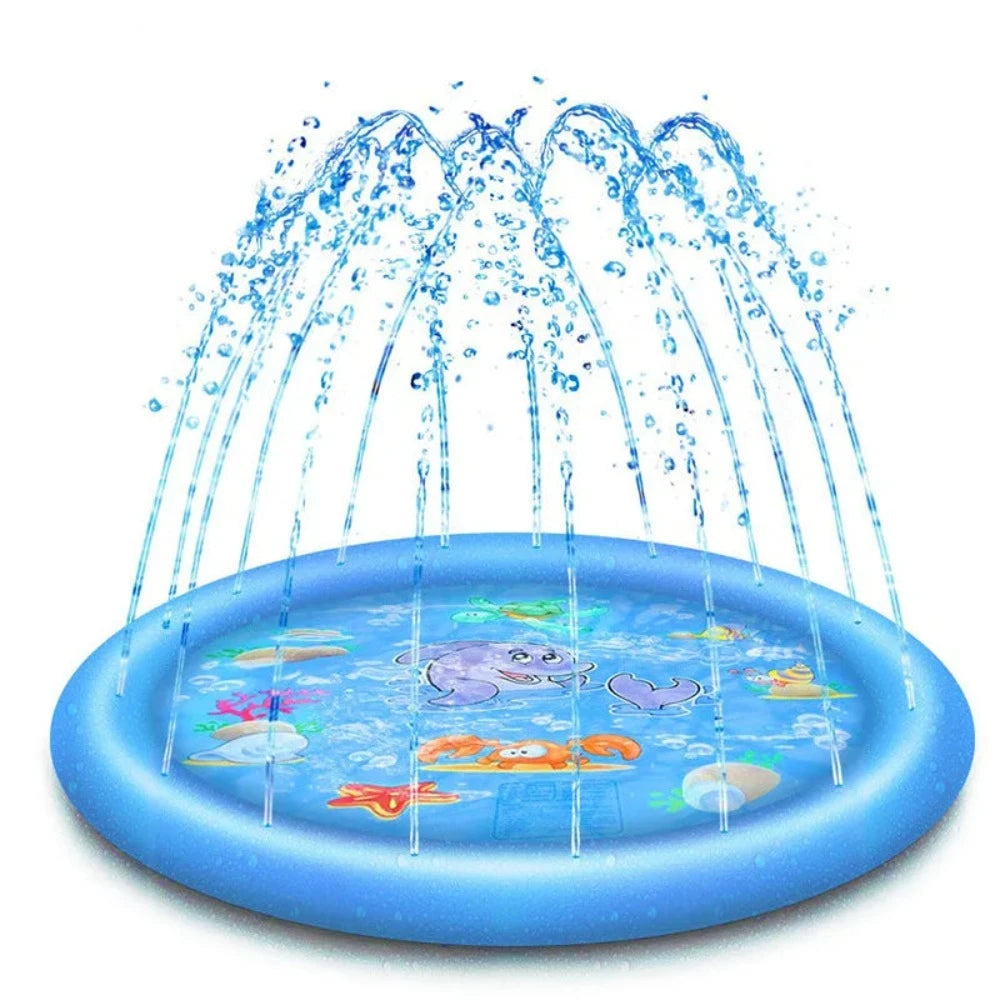 Pet Sprinkler Swimming Pool Inflatable Water Spray Tub Dog Bathtub - BestBuddyStore