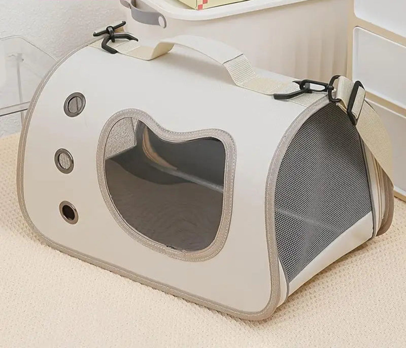 Portable Pet Carrier Bag – Foldable & Breathable for Cats and Small Dogs