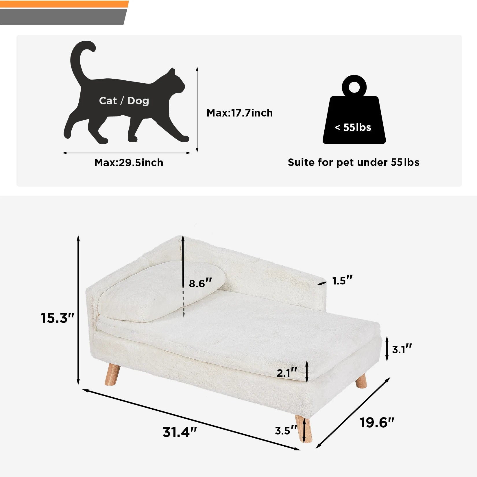 Elevated Pet Bed with Cozy Pad – Waterproof - BestBuddyStore