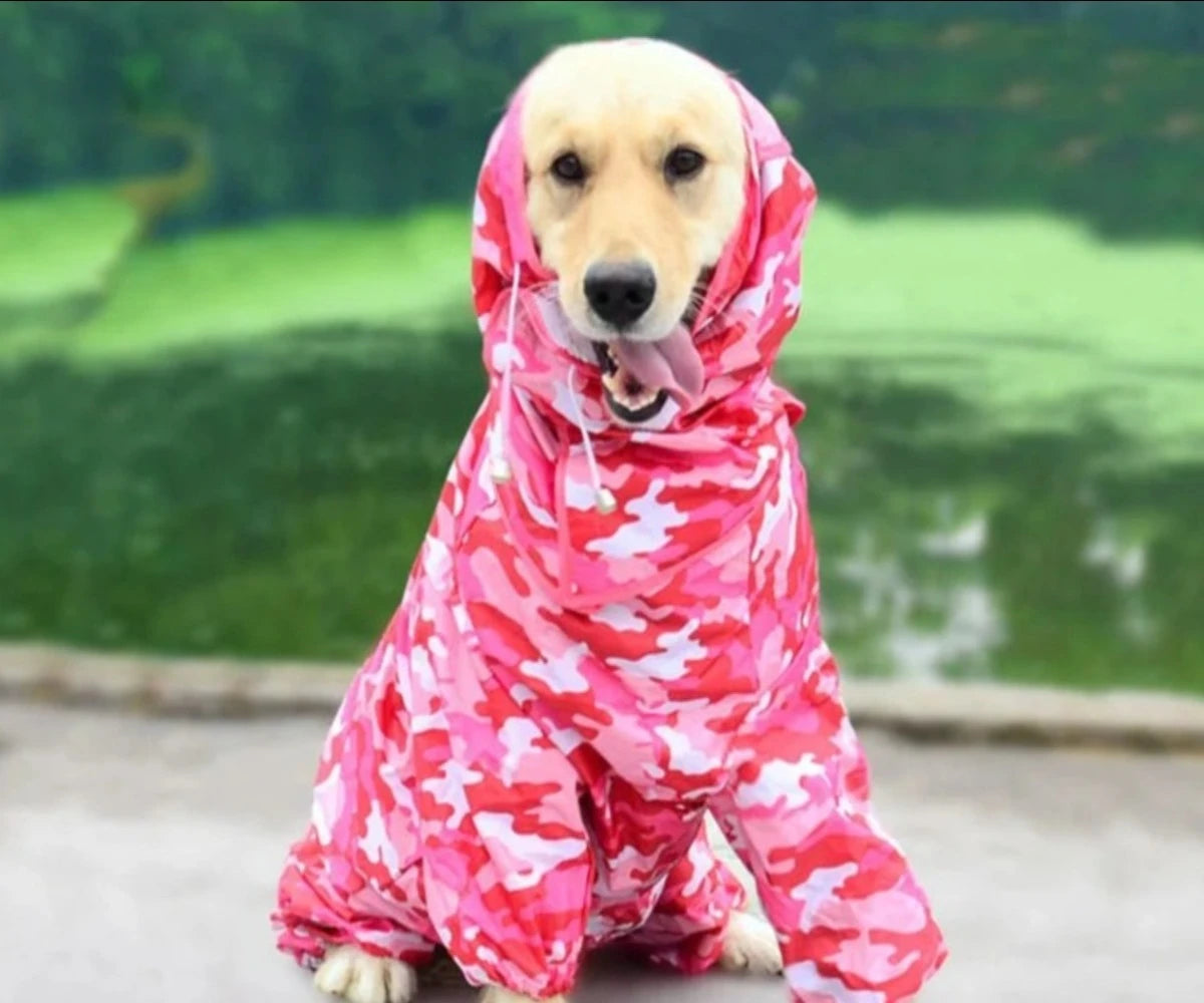 Outdoor Waterproof Dog Raincoat