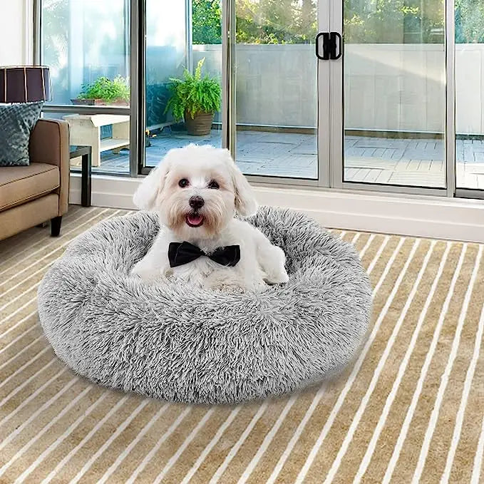 Fluffy Round Pet Bed