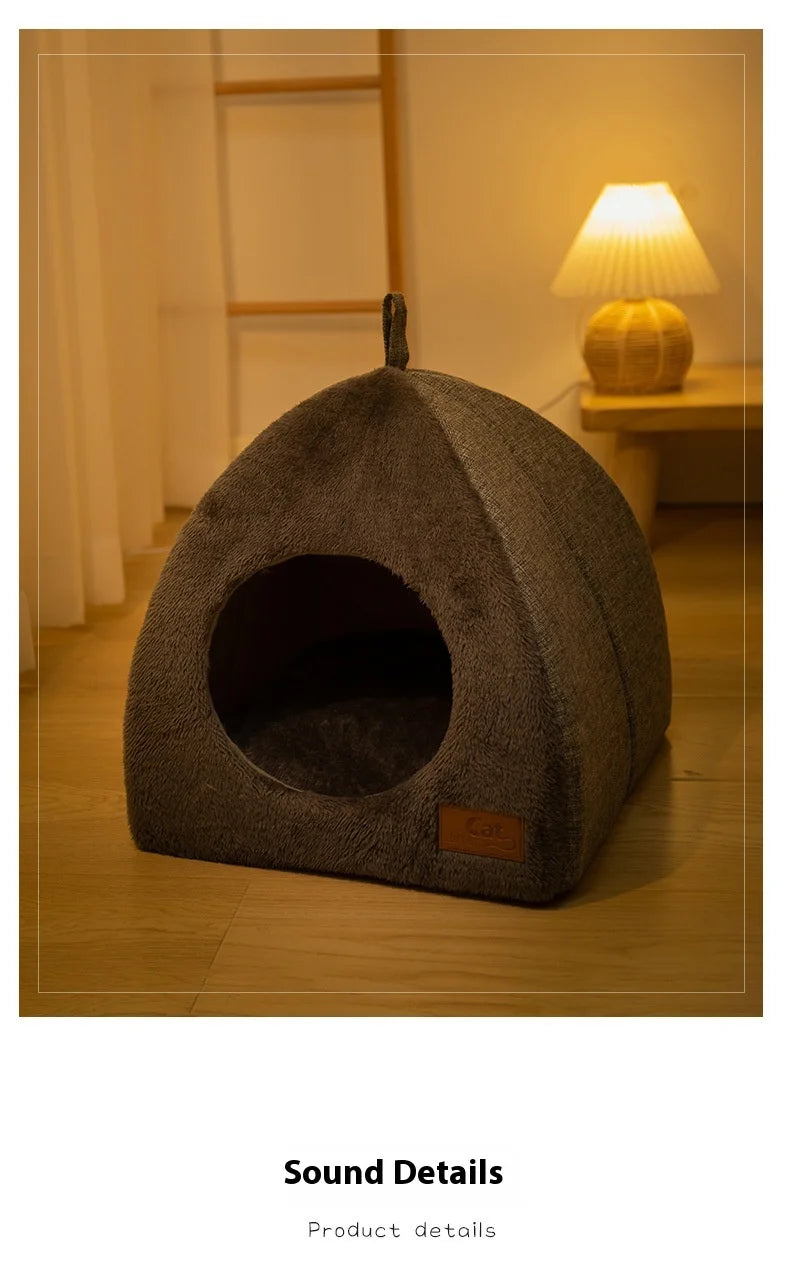 Triangle Cat Nest Closed Bed