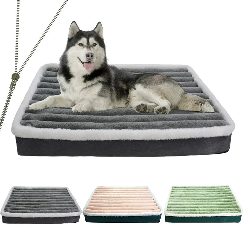 Washable Dog Mattress with Zipper – Pet Cushion - BestBuddyStore