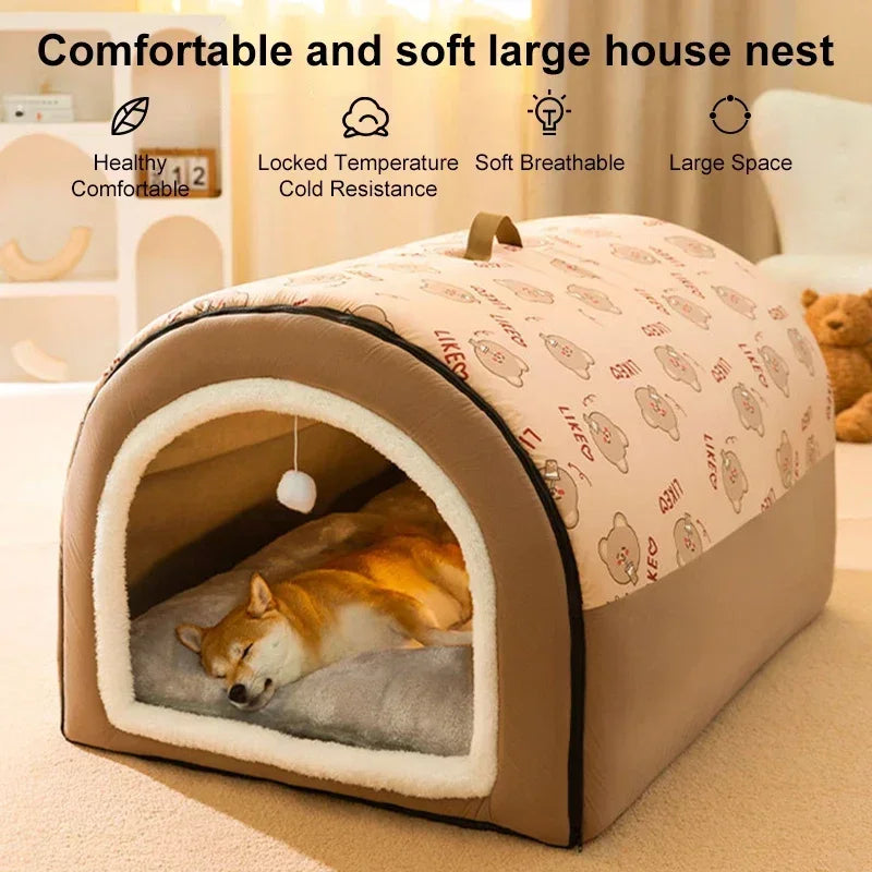 Warm Dog House Mat