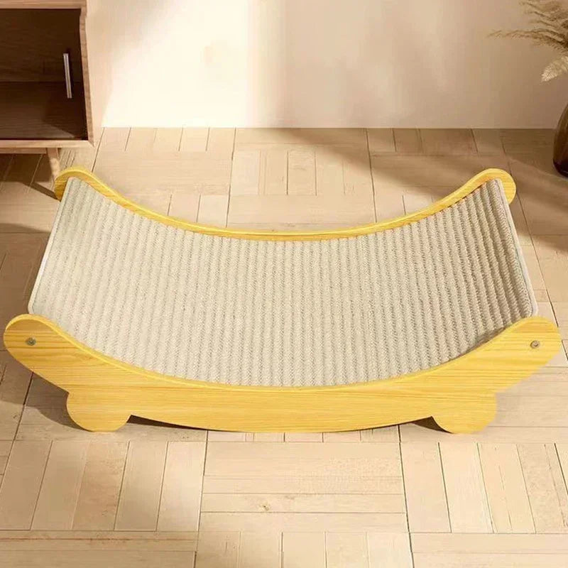 Multifuction Wooden Cat Scratching Sleeping Bed