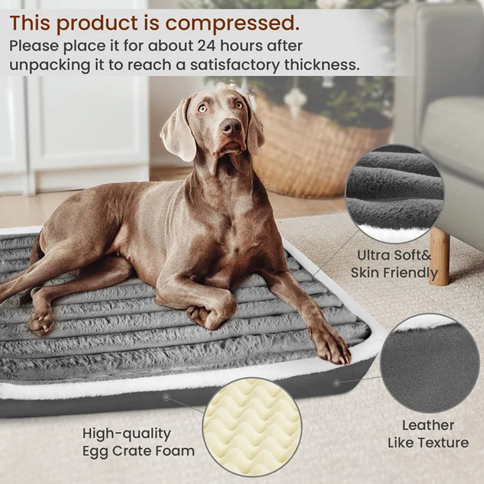 Washable Dog Mattress with Zipper – Pet Cushion - BestBuddyStore