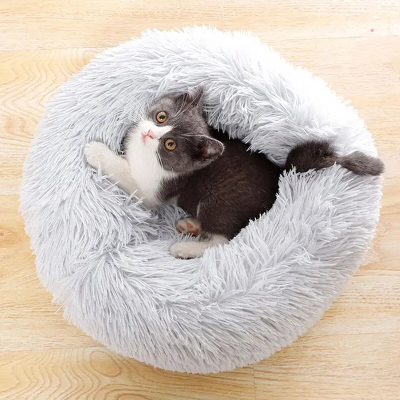 Fluffy Round Pet Bed