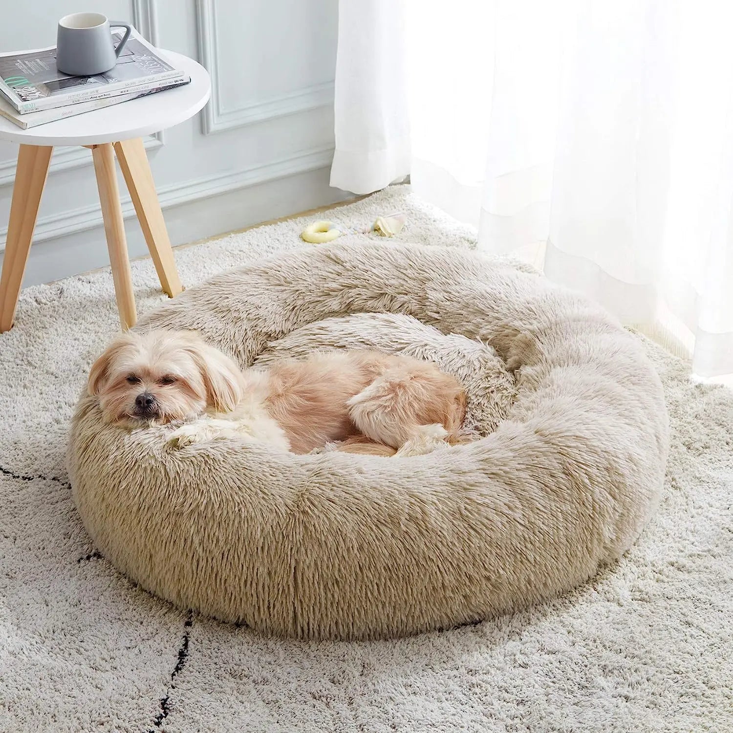 Fluffy Round Pet Bed