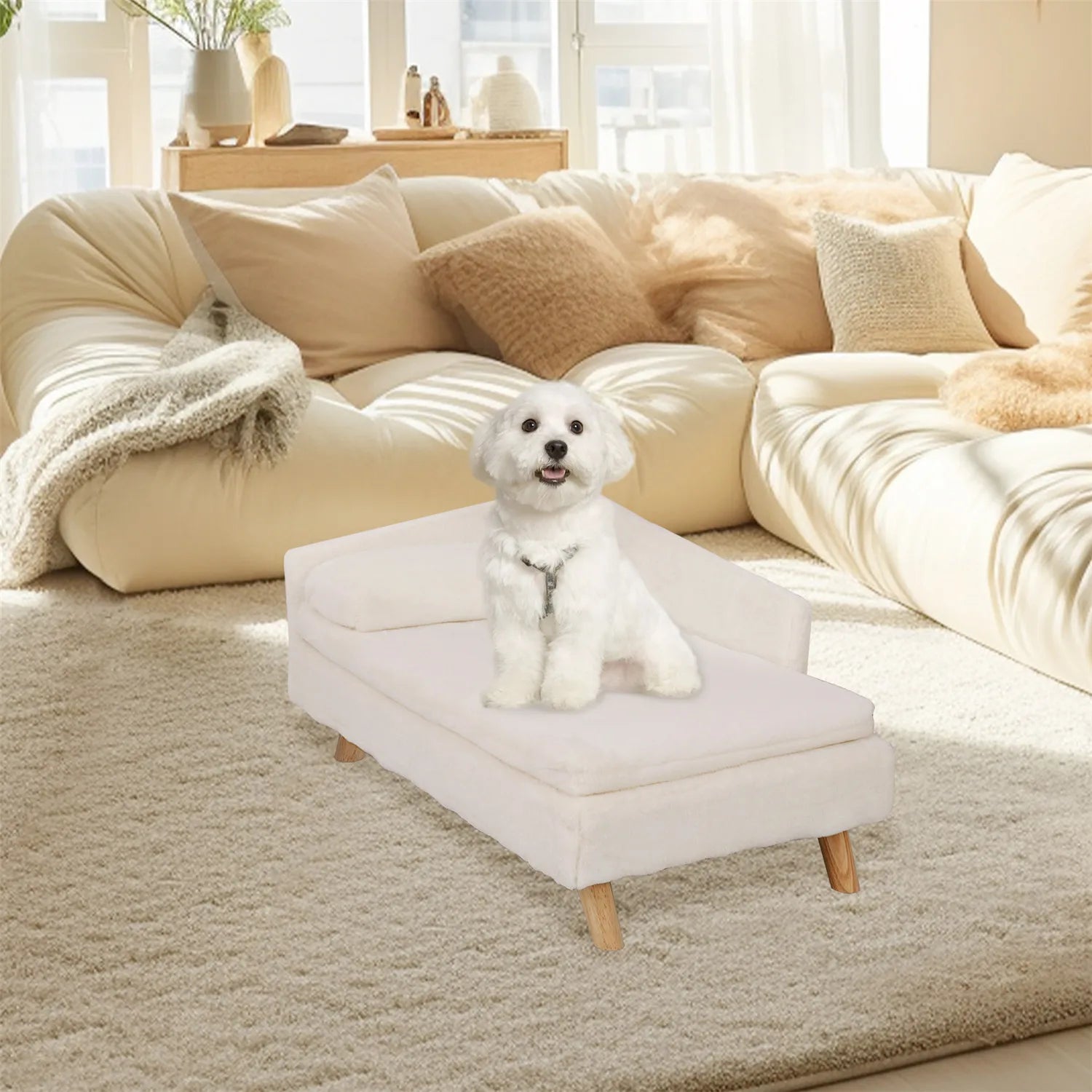 Elevated Pet Bed with Cozy Pad – Waterproof - BestBuddyStore