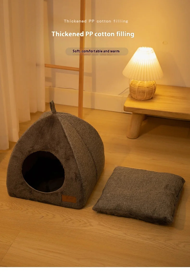 Triangle Cat Nest Closed Bed