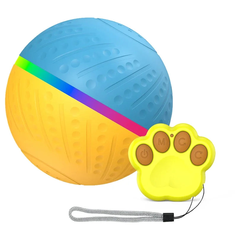 Smart Interactive Dog Ball – Flashing, Rotating, Waterproof Chew Toy - BestBuddyStore