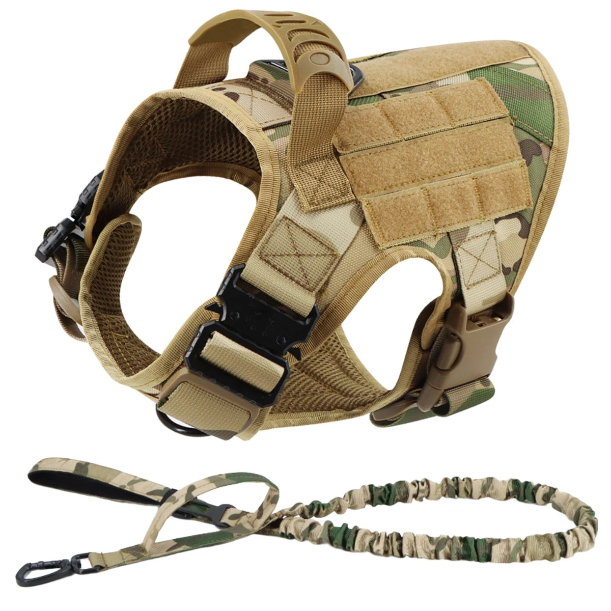 Tactical Dog Harness & Leash Set